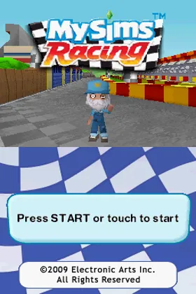 Boku to Sim no Machi - Racing (Japan) screen shot title